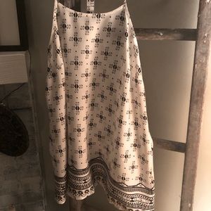 Flowing patterned cotton halter-top